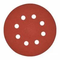 Шлифовальная бумага - 8 отверстий 125 мм зерно 180 - 5 шт Milwaukee купить в Минске