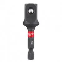 Переходник с 1/4" HEX на 1/2" квадратный хвостовик (1 шт) Milwaukee купить в Минске