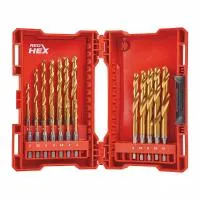 Набор сверл по металлу Shockwave Redhex HSS-G TIN (19 шт) Milwaukee купить в Минске