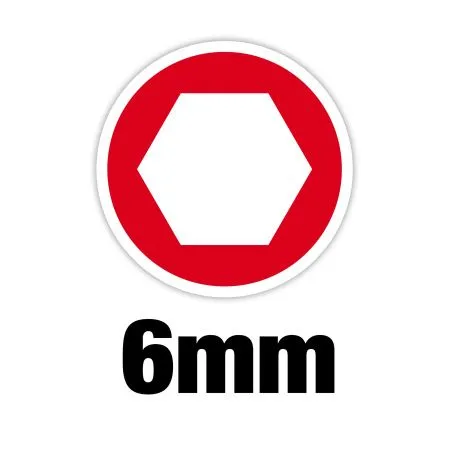 Отвертка торцевая магнитная HOLLOWCORE™ сквозная SW6 (отверстие под М3.5) (замена для 48222533) Milwaukee купить в Минске