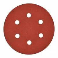 Шлифовальная бумага - 6 отверстий 150 мм зерно 180 - 5 шт Milwaukee купить в Минске