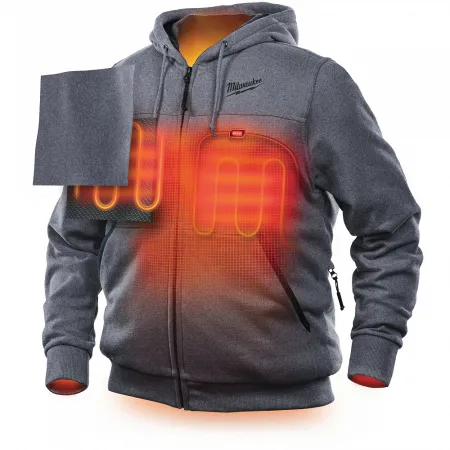 M12™ серая толстовка с подогревом M12 HH GREY3-0 (XL) Milwaukee купить в Минске
