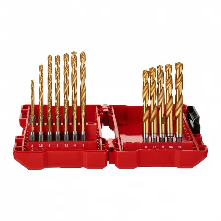 Набор сверл по металлу Shockwave Redhex HSS-G TIN (19 шт) Milwaukee купить в Минске