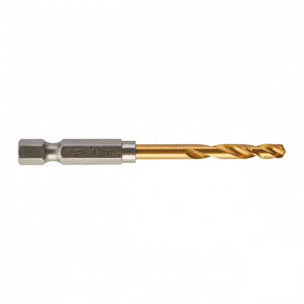 Сверла по металлу Shockwave HSS-G TiN Red Hex 4.2 mm - 1 шт Milwaukee купить в Минске