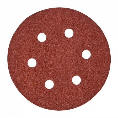 Шлифовальная бумага - 6 отверстий 150 мм зерно 80 - 25 шт Milwaukee купить в Минске