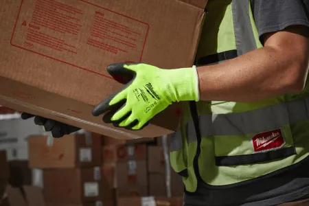 Перчатки защитные Hi-Vis Cut A Gloves - 8/M Milwaukee купить в Минске