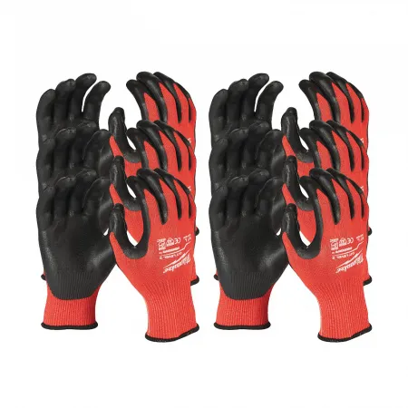 Перчатки с уровнем сопротивления порезам Cut Level 3 Gloves-L/9 (6 пар) Milwaukee купить в Минске