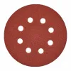 Шлифовальная бумага - 8 отверстий 125 мм зерно 180 - 5 шт Milwaukee купить в Минске