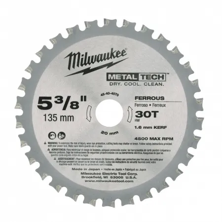 Пильный диск по металлу 135х20 50 зубьев Milwaukee купить в Минске