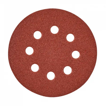 Шлифовальная бумага - 8 отверстий 125 мм зерно 180 - 5 шт Milwaukee купить в Минске