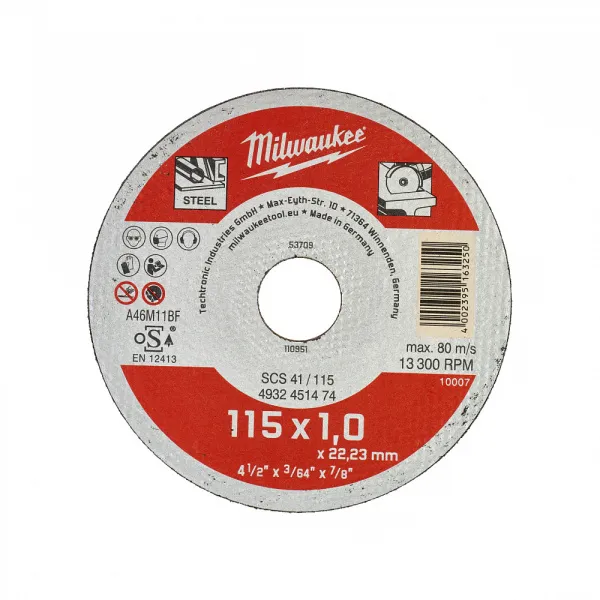 Тонкие отрезные диски по металлу Дисплей (200 x SCS 41 / 115) Milwaukee купить в Минске