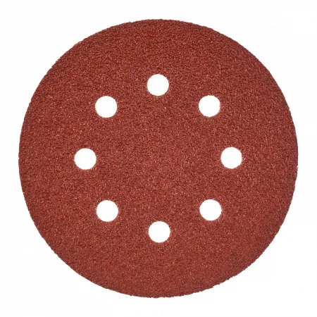 Шлифовальная бумага - 8 отверстий 125 мм зерно 180 - 5 шт Milwaukee купить в Минске