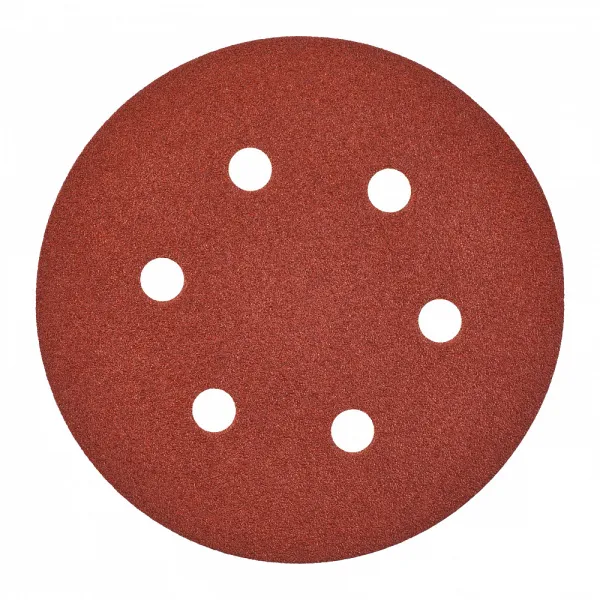Шлифовальная бумага - 6 отверстий 150 мм зерно 80 - 25 шт Milwaukee купить в Минске