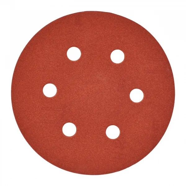 Шлифовальная бумага - 6 отверстий 150 мм зерно 180 - 25 шт Milwaukee купить в Минске