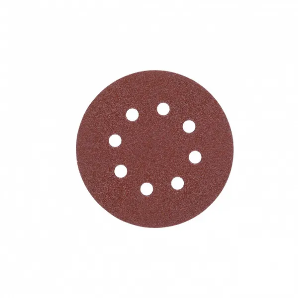 Шлифовальная бумага - 8 отверстий 125 мм зерно 120 - 5 шт Milwaukee купить в Минске