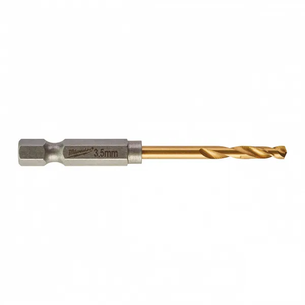 Сверла по металлу Shockwave HSS-G TiN Red Hex 3.5 mm - 2 шт Milwaukee купить в Минске