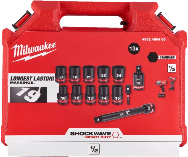 Набор ударных головок SHOCKWAVE IMPACT DUTY (13 шт) Milwaukee купить в Минске