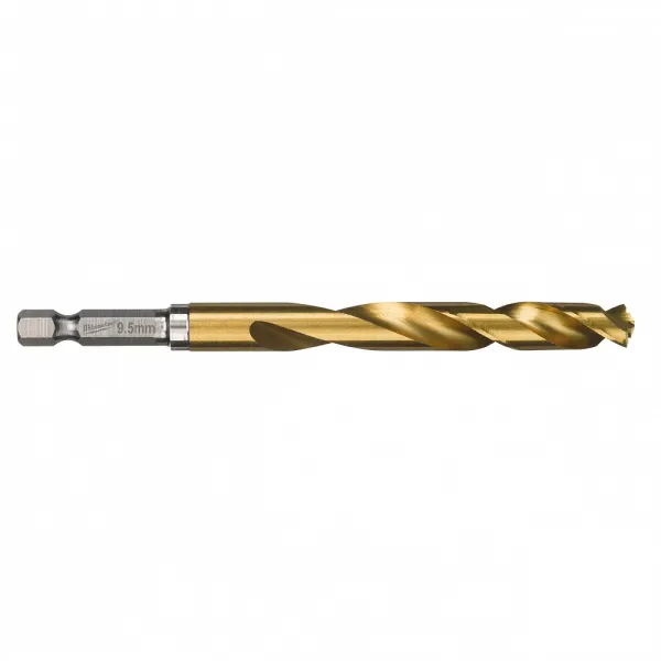 Сверла по металлу Shockwave HSS-G TiN Red Hex 9.5 mm - 1 шт Milwaukee купить в Минске