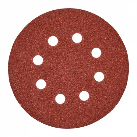 Шлифовальная бумага - 8 отверстий 125 мм зерно 180 - 5 шт Milwaukee купить в Минске