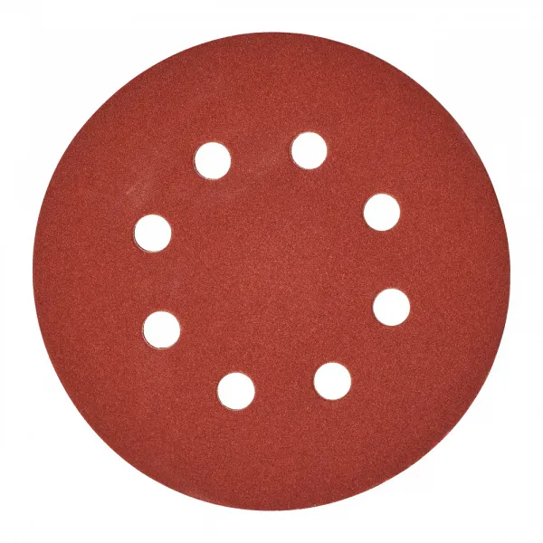 Шлифовальная бумага - 8 отверстий 125 мм зерно 180 - 25 шт Milwaukee купить в Минске