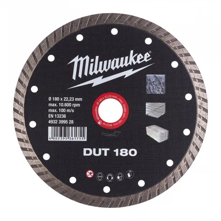 Алмазные диски - профессиональная серия DUT DUT 180 Milwaukee купить в Минске