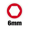 Отвертка торцевая магнитная HOLLOWCORE™ сквозная SW6 (отверстие под М3.5) (замена для 48222533) Milwaukee купить в Минске