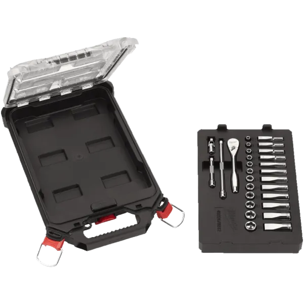 Набор головок метрических с трещоткой 1/4" в органайзере PACKOUT Milwaukee купить в Минске