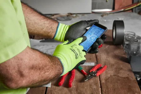 Перчатки защитные Hi-Vis Cut B Gloves - 7/S Milwaukee купить в Минске