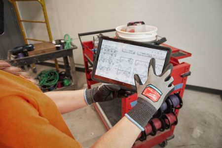 Перчатки полиуретановые Milwaukee Hi-Dex с защитой от минимальных рисков, уровень защиты B/2, размер XXL/11 Milwaukee купить в Минске