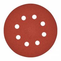 Шлифовальная бумага - 8 отверстий 125 мм зерно 180 - 5 шт Milwaukee купить в Минске