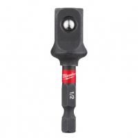 Переходник с 1/4" HEX на 1/2" квадратный хвостовик (1 шт) Milwaukee купить в Минске