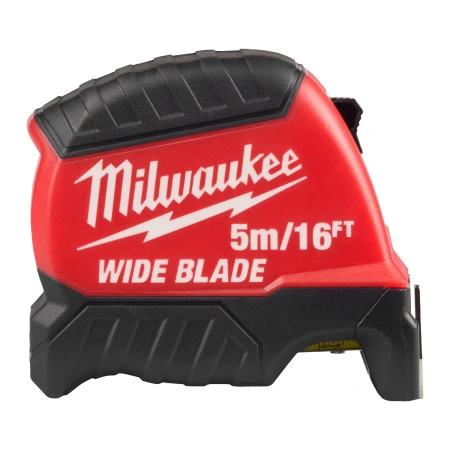 Рулетка PREMIUM широкая WIDE BLADE 5м (ширина полотна 33мм) (+футовая шкала) GEN II (замена для 4932471817) Milwaukee купить в Минске
