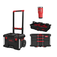 АКЦИЯ: Ящик на колесах PACKOUT, ящик с выдвижными отсеками, лоток внутренний, термокружка Milwaukee купить в Минске