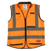 Жилет сигнальный Премиум оранжевый — 2XL/3XL Milwaukee купить в Минске