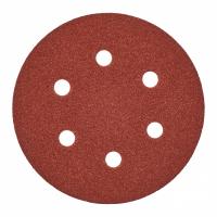 Шлифовальная бумага - 6 отверстий 150 мм зерно 40 - 5 шт Milwaukee купить в Минске
