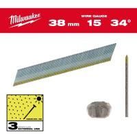 Гвозди INOX 15G / 34° / 38 мм / 2500 шт. Milwaukee купить в Минске