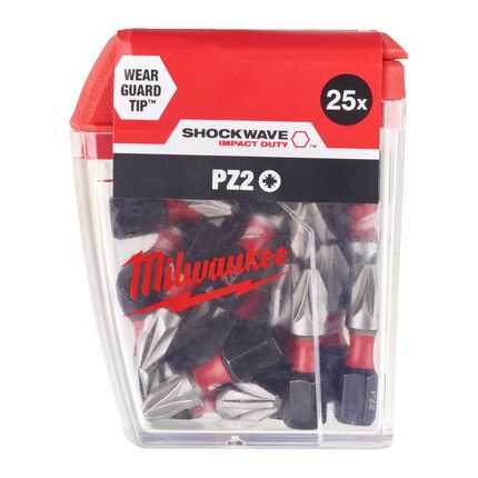 Подарочный набор биты для шуруповерта Milwaukee Shockwave IMPACT DUTY PZ2 X 25 мм (25 шт) + перчатки Milwaukee Cut Level с защитой от минимальных рисков, уровень защиты C/3, размер XL/10 Milwaukee купить в Минске