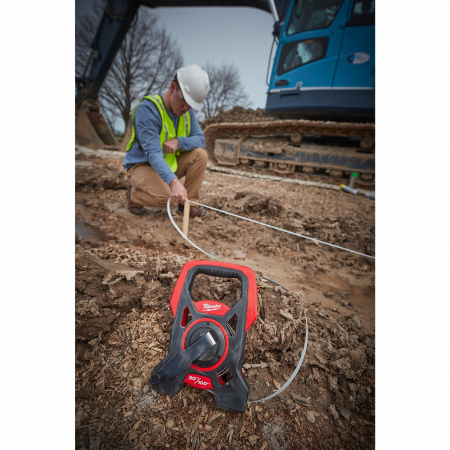 Длинная открытая рулетка комбинированная 100 м/330ФТ Milwaukee купить в Минске Длинная открытая рулетка комбинированная 100 м/330ФТ Milwaukee купить в Минске