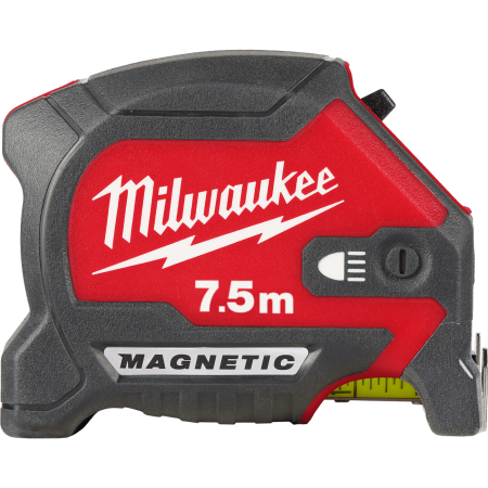 Рулетка Магнетик (Magnetic) с подсветкой 7,5 м Milwaukee купить в Минске