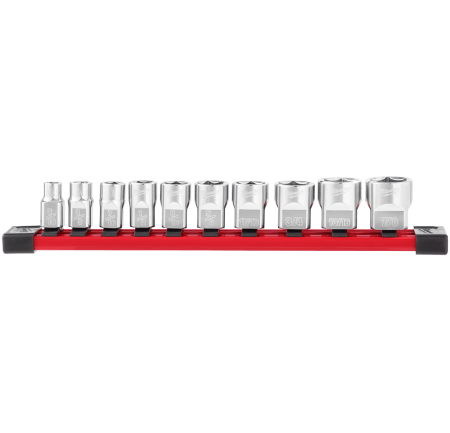 Набор торцевых головок дюймовых Sae Chrome 3/8", 10 шт Milwaukee купить в Минске