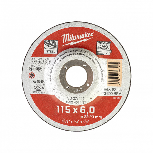 Шлифовальные диски по металлу. Серия для ремонтников SG 27 / 230 Milwaukee купить в Минске Шлифовальные диски по металлу. Серия для ремонтников SG 27 / 230 Milwaukee купить в Минске