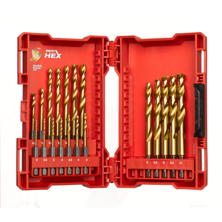 Сверла по металлу RedHEX™ HSS-TiN набор 19ед. (2-10мм) (замена для 48894760) Milwaukee купить в Минске