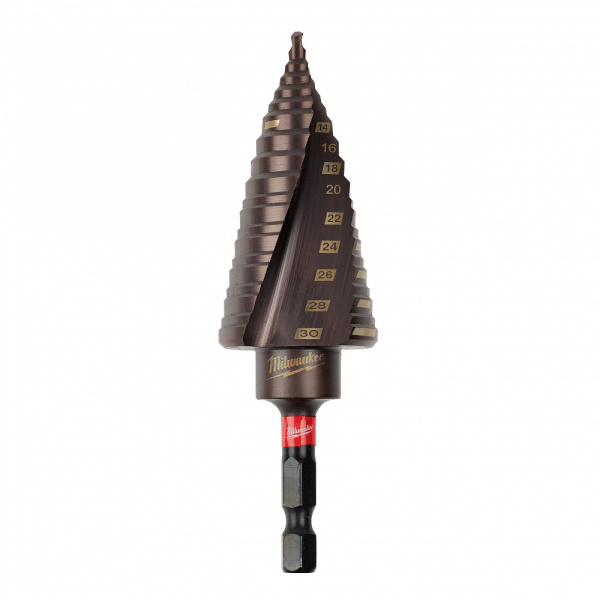 Сверло ступенчатое Shockwave Impact Duty 4-30 1/4" Hex Milwaukee купить в Минске Сверло ступенчатое Shockwave Impact Duty 4-30 1/4" Hex Milwaukee купить в Минске