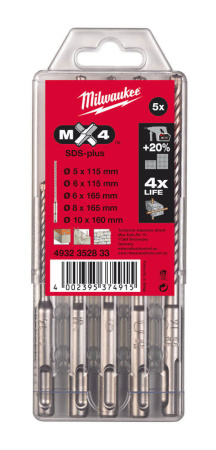Набор сверл SDS-Plus (5 шт.) Milwaukee купить в Минске Набор сверл SDS-Plus (5 шт.) Milwaukee купить в Минске