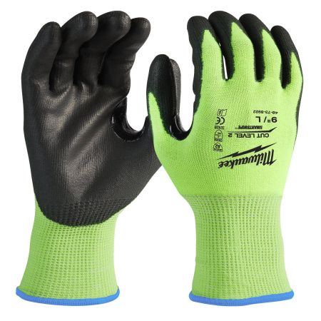 Перчатки защитные Hi-Vis Cut B Gloves - 7/S Milwaukee купить в Минске