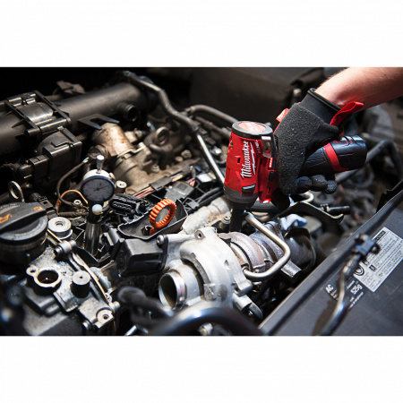 Аккумуляторный субкомпактный импульсный гайковерт с фиксацией фрикционным кольцомM12 FIW14-0 FUEL 1/4" Milwaukee купить в Минске