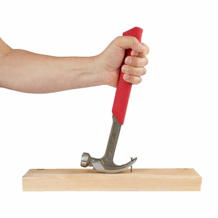 Молоток стальной с закругленным гвоздодером 16 унций/450 грамм Milwaukee купить в Минске