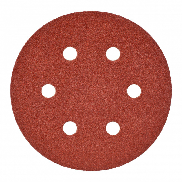 Шлифовальная бумага - 6 отверстий 150 мм зерно 80 - 25 шт Milwaukee купить в Минске