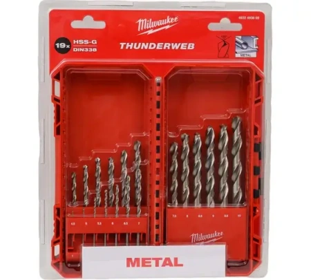 Сверла по металлу THUNDERWEB HSS-G (набор 19 ед.) (замена для 4932352374) Milwaukee купить в Минске