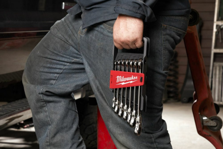 Набор ключей комбинированных MAXBITE с трещоткой и шарниром 7 шт Milwaukee купить в Минске